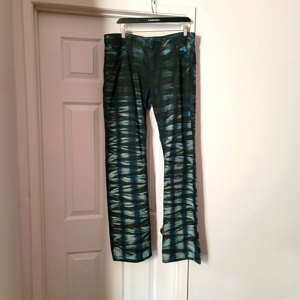 Robin's Jean Men's Black and Blue Jeans sz 36